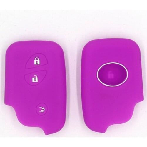 2PC Silicone Key Cover for Lexus Nx Gs Rx Es Is RX LX LC 2019 Car Key Cover Smart Key Case High Quality Case for Keys FoB