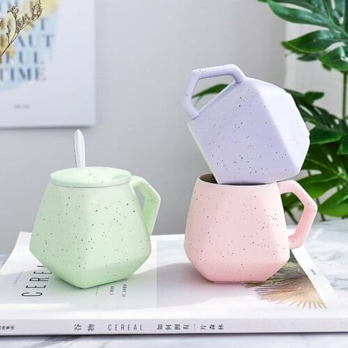 Creative Irregular Ceramic Coffee Mug Starry Sky Handgrip Pottery Tea Cup Travel Kitchen Tableware Nordic Home Decor Coffee Cup