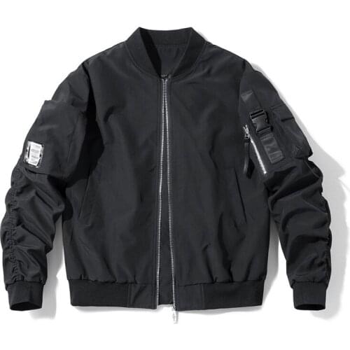 Mens Bomber Jackets Baseball Fashion Men Black Hip Hop Streetwear Jackets Male Casual Oversized Baseball Coats Varsity Jacket