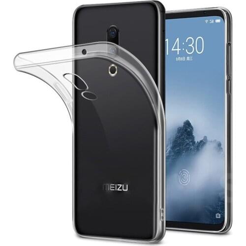 Soft Clear Phone Case for Meizu 16 16th Plus X Meizu16 Meizu16th Meizu16X 16X M16 16Plus 16thPlus Transparent Back Cover Gel TPU