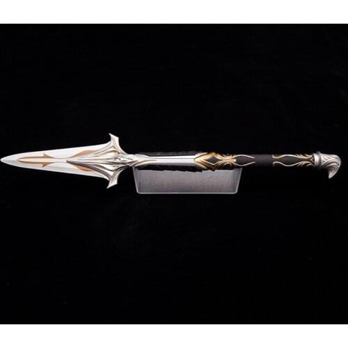 New stainless steel 9th ​​generation assassin Xi Jian Odyssey Leonidas spear sword hidden blade reduction model weapon props