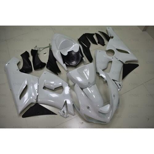 For ZX6r 636 2005 - 2006 Abs Fairing ZX6r 636 2006 White Fairings 636 ZX-6r 2006 Fairing Kits Unpainted