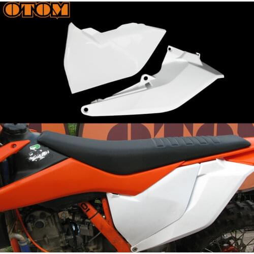 OTOM For KTM SX125 SX250 SXF250 XC300 SXF450 XC300 White Rear Side Panel Body Cover Plastic Motocross Side Cowl Fairing Mudguard