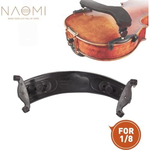 NAOMI Violin Shoulder Rest Adjustable 1/8 Violin Shoulder Rest Plastic For 1/8 Violin Pink Violin Parts Accessories NEW