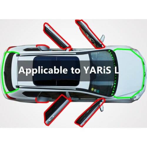 Adaptation to Toyota YARiS L to dazzle dust feng shui collision sound insulation plus modified rubber sealing strip