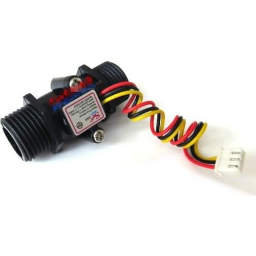 2PCS Water Flow Meter Flowmeter Hall Flow Sensor indicator counter caudalimetro black G1/2 0.5-25L/min 1.2MPa F=6*Q Flow sensor