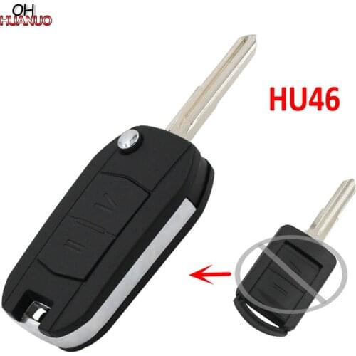 SALE ! 2 Button Modified Folding Remote Key Shell Case Fob for Vauxhall Opel Corsa Agila Meriva Combo HU46 Left Blade