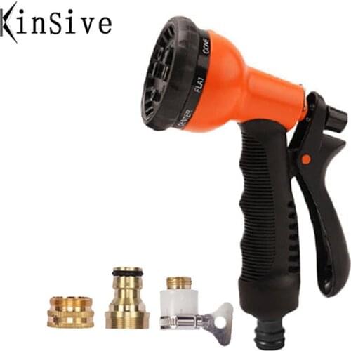 Adjustable Garden Water Gun Sprinkler Hose Nozzle High Pressure Washer Car Wash Cleaning Tool Lawn Watering Sprinkler Spray Gun