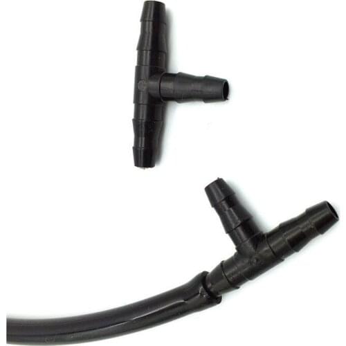 4/7mm Tee Micro Spray Hose Connector Garden Irrigation Fitting Watering Shunt Connect Nozzle Transfor Tool Accessories Barb Tee