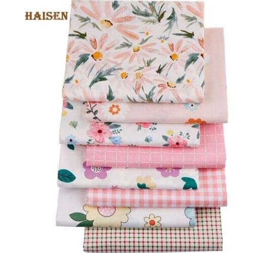 New Pink Pastoral Floral Printed Cloth,Twill Cotton Fabric,DIY Baby & Childrens ,Sewing Quilt Bedding Clothes Material,By Meter