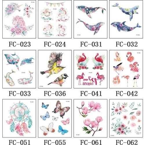 Temporary Tattoos for Women Hand Tattoo Sticker Fashion Body Art Waterproof Arm Fake Aestheticism Tattoo Paper Henna Tattoo