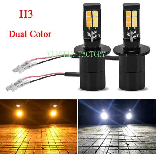YIASTAR LED H3 Bulbs (PK22s)