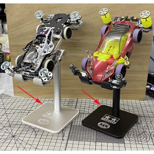 1pc Tamiya Mini 4WD Car Model Display Bracket Black/Silver Show Stand Support Tools