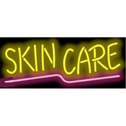 17*14" Skin Care NEON SIGN REAL GLASS BEER BAR PUB LIGHT SIGNS store display Packing Garage Bulbs business Advertising Lights