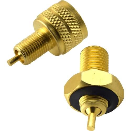 2 Pieces Tire Bore Valve Reducer Adapter Connector (External + Internal)