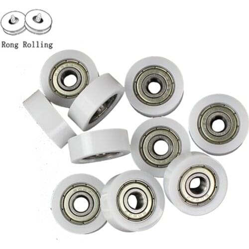 5*17*6 Plastic-coated bearings 605RS,polyurethane material and bearing steel bearing 605RS bore 5mm,diameter 6mm
