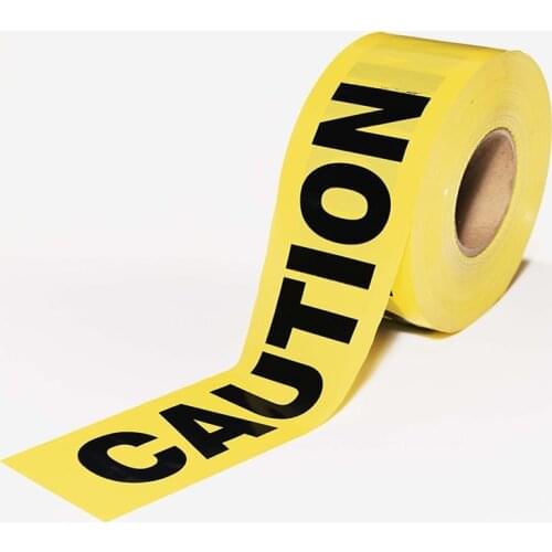 7.5cm x 100M /roll Yellow Caution Tape No Adhesive Warning Tape Safety Barrier Barricade Photo photography Props Tapes