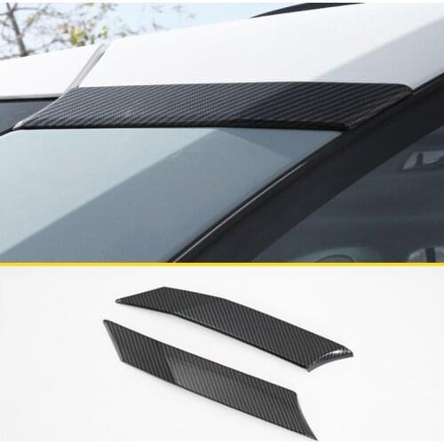Car Sticker C-pillar Rear Triangle Decorative Patch for RAV4 Rongfang 2020 Carbon Pattern Decor Sticker Exterior Accessories