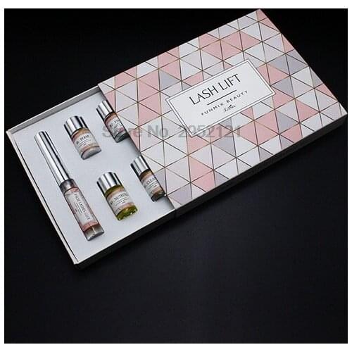 By dhl or ems 100sets Funmix Mini Eyelash Perm Kit Long-lasting Curling Eyelashes Permanent Lotion Full Solution Kit Set hot