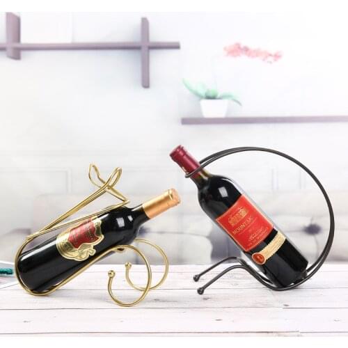 European Metal Deer Cart Wine Rack Wine Cabinet Display Wine Holder Home Decor Kitchen Bar Restaurant Iron Wine Bottle Rack