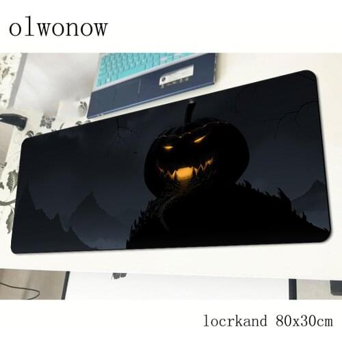 Halloween Pumpkin mousepad 80x30cm gaming mouse pad big gamer mat esports game computer desk padmouse keyboard play mats