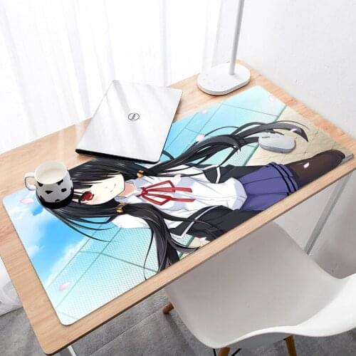 Gaming Mouse Mat Large Mause Pad Mat Keyboard Desk Mat 900x400x2mm Date A Live Sell Well Gaming Rubber Large Size Mouse Pad