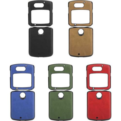 Mobile Phone Cover Folding Screen Back Leather Case Shell For Motorola Razr 5G