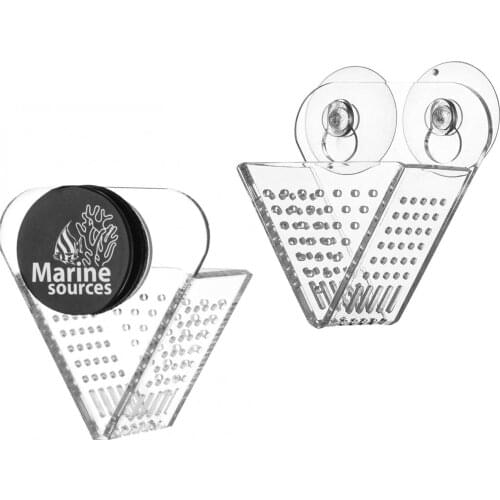 MARINE SOURCES Aquarium Frozen Red Worm Cup Magnetic Feeder Red Nematode Fixed-point Feeder Tube Red Worm Dry Automatic Feeding