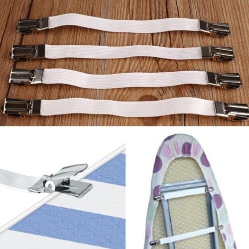 Nylon Elastic Band Ironing Board Cover Sofa Clip Fasteners Bedspread Non Slip Band Tablecloths Buckle Holder Cushion Tools