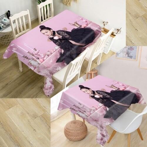 New Arrival Namie Amuro Tablecloth Waterproof Oxford Fabric Square/Rectangular Tablecloth For Wedding Table Cloth TV Covers