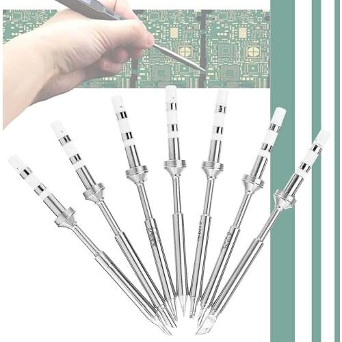 2PCS Drillpro Original Replacement Soldering Iron Tips For TS100 Digital LCD Soldering Iron B2 BC2 I K - A