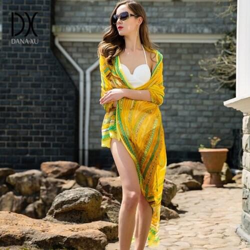 245*110cm Silk Scarf Luxury Brand Women Shawls New Fashion Long Yellow Airplane Pure Bandana Scarves Blanket Hijab Face Shield