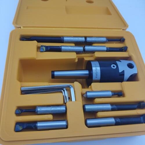 ER32 19pcs 0.015mm+MS4-ER32 M16+ MS4 M16 Boring shank +75mm boring head