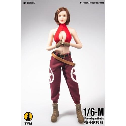 In Stock 1/6th TYM087 Female Mary Sexy Casual Suit Shoes Belt Without Body For 12inch Doll Action Collectable