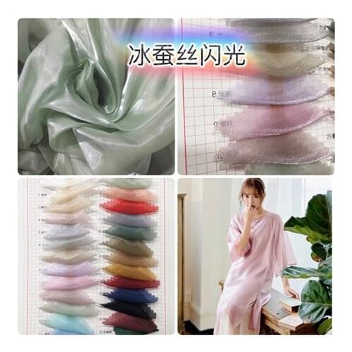 Sunscreen clothes Organza ice silk flash original improved summer and Han clothes Chinese style dress retro wind Ru skirt fabric