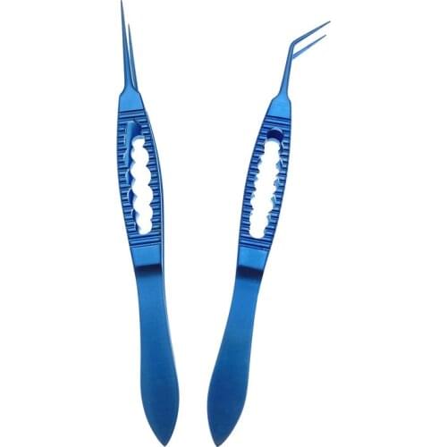 1PC Titanium Mcpherson Tying Forcep 108mm standard ophthalmic surgical instrume Microsurgical instrument ophthalmic