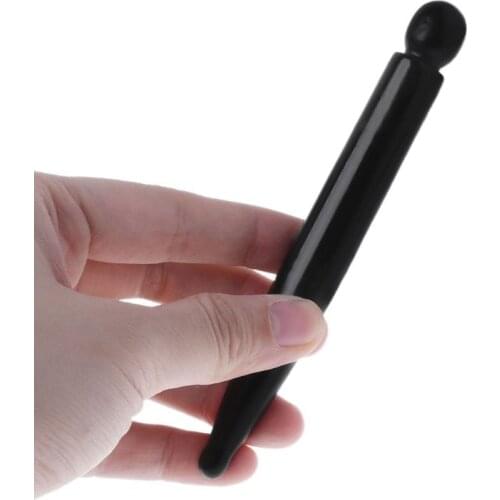 Y1UF Traditional Natural Bian Lava Stone Bar Massage Tool Reflexology Acupressure Press Stick Body