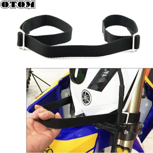 OTOM Motorcycle Universal Adjustable Rescue Pull Belt Motocross Black Safety Drawstring Strap Sling For CRF KTM EXC YZF WRF SXF
