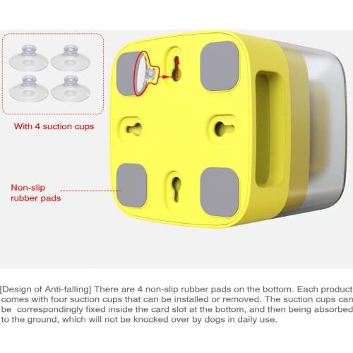 Dog Slow Food Feeder Press Pops out Food Dispenser Slow Feeding Device Non-Electric Dog Toy Training JS22
