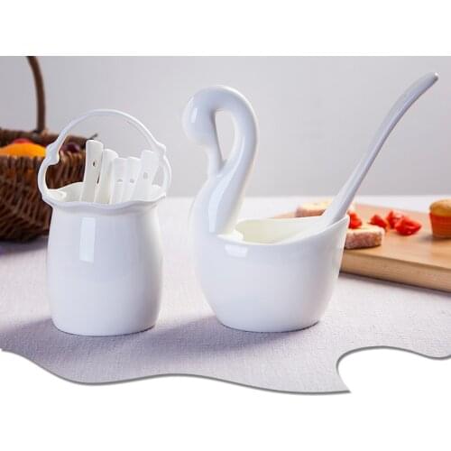 Fork Spoon Knife Cutlery Swan Base Holder Utensil holder