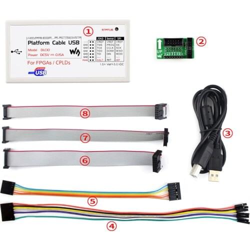 Waveshare USB Compatible Cable For In-Circuit Configuration And Programming Of All Xilinx Devices