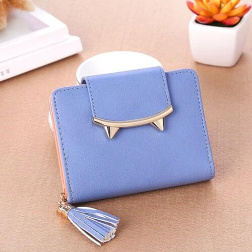 Women Clutch Money Bags Purse Cute Cat Animal Mini Wallet Female Purses Cards Tassel Zipper Hasp Wallets Bag Carteras Mujer