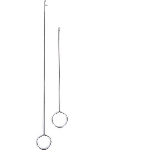 1PC/2pcs Stainless Steel Sewing Loop Turner Hook For Turning Fabric Tubes Straps Belts Strips For Handmade DIY Sewing Tools