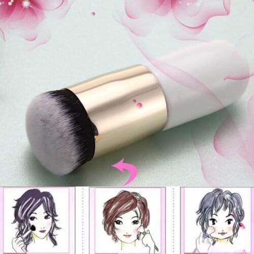 1pcs Hot Sale Face Makeup Blush Powder white Handle Cosmetic Large Make Up Brushes make up professional
