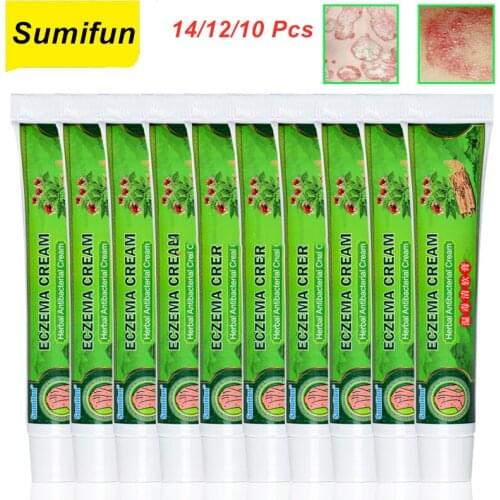 14/12/10 Pcs Eczema Cream Dermatitis Eczematoid Herbal Anti-itch Medical Plaster Treatment Psoriasis Skin Care Eczema Cream