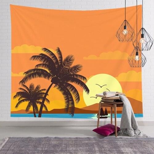 2021Sunset night sky tapestry 130*150 with boho decor style home wall decoration design tapestries suitable for room decoration