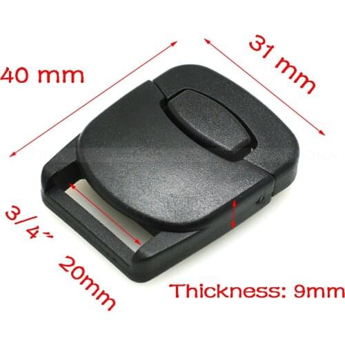 3/4" (20 mm) webbing center release buckle bag backpack belt strap buckle outdoor sports bag buckle