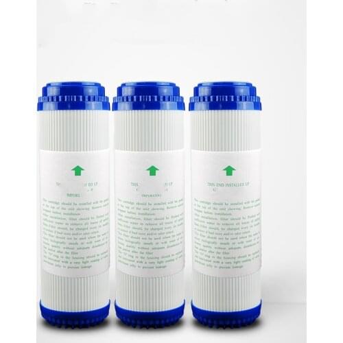 3pcs 10 inch GAC Granular Activated Carbon Block Water Filter Cartridge Replacement Purifier Water purifier UDF Replacement