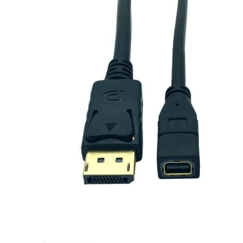 30cm DisplayPort to Mini DisplayPort Adapter DP 1.2 Version Cord HD 3D For HDTV PC Graphics Cards Laptop Projector Cable