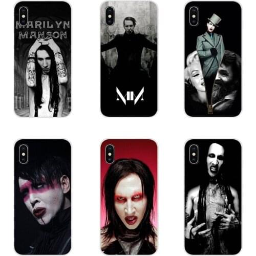 Accessories Phone Cases Covers For Xiaomi Redmi 4A S2 Note 3 3S 4 4X 5 Plus 6 7 6A Pro Pocophone F1 Marilyn Manson